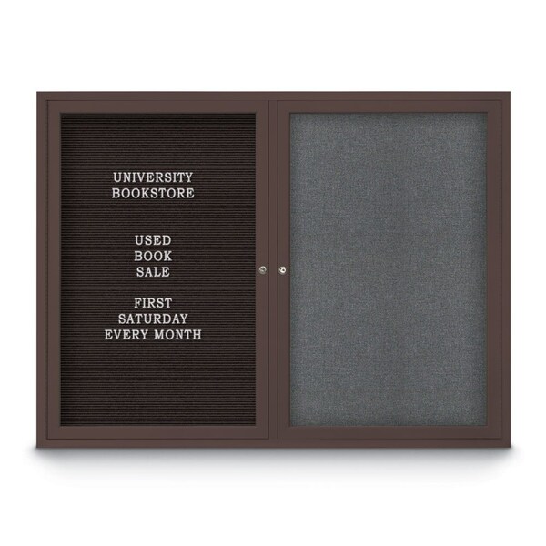 Corkboard, Burgundy/Black, 60" x 36"